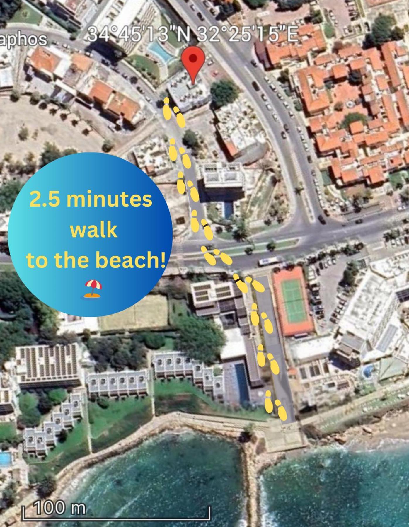 Dreamy 2 Bed Apartment By The Sea Paphos Exterior photo